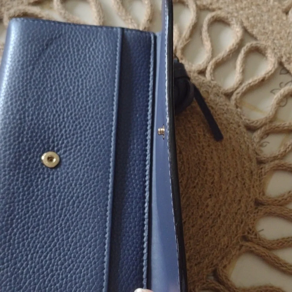 KATE SPADE Long Wallet NAVY NWOT - Picture 12 of 13